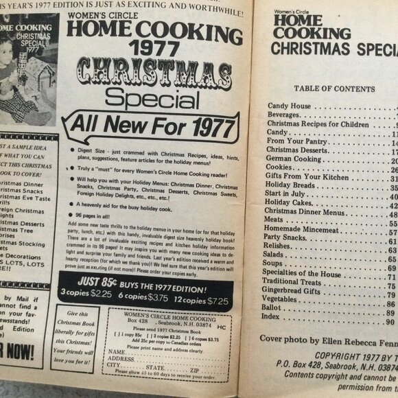 Women's Circle Christmas Special 1977 Recipes-Party Planning-Gifts Decorations - Picture 4 of 4
